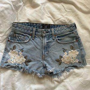 Cute light denim booty shorts
